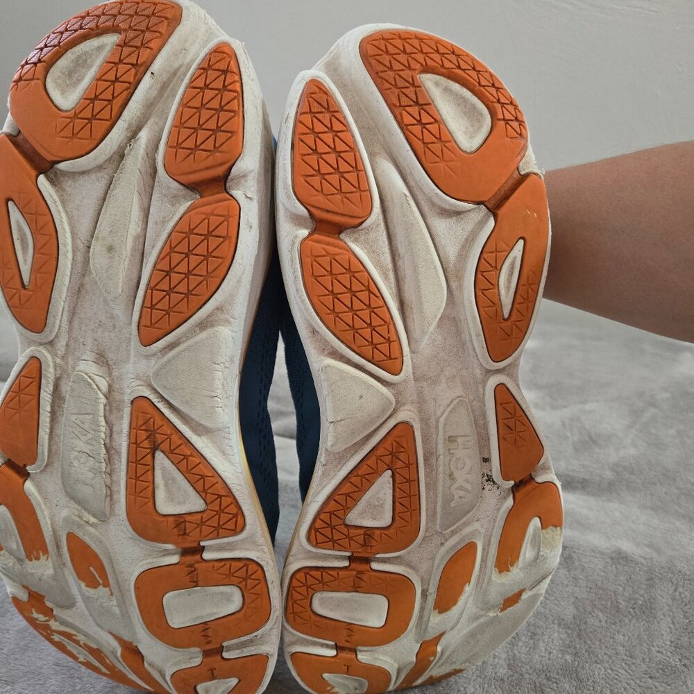 Hoka One One Bondi 8 Coastal Sky Vibrant Orange Size 12 - Picture 6 of 11